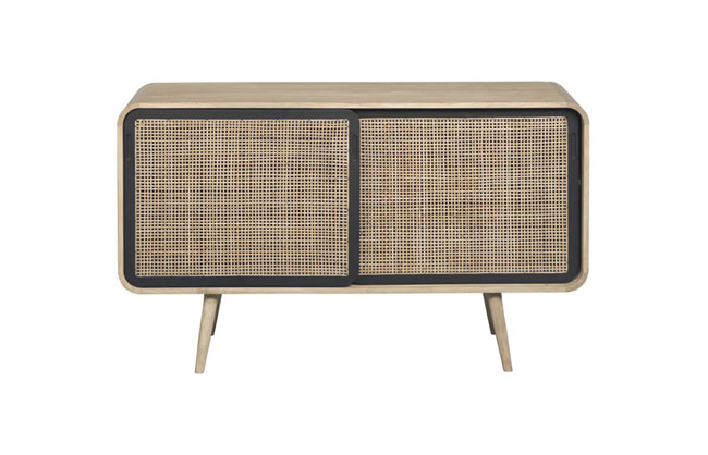 Credenza 135 cm. CANNÉ CONTEMPORAIN